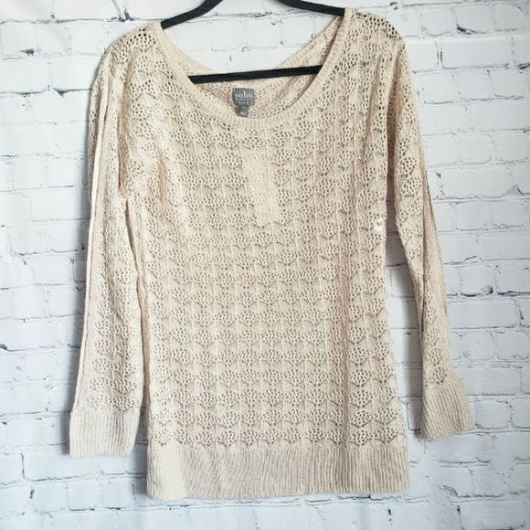 Nwt Soho Jeans By New York and Company Crochet Blouse - Picture 1 of 9